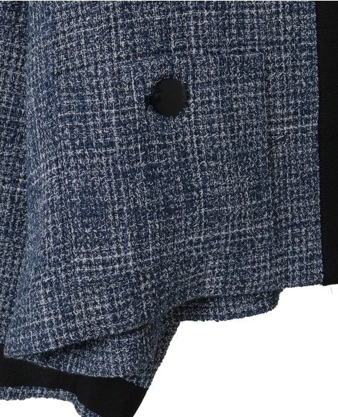 ノーカラーツイードジャケット 詳細画像 ホワイト×ネイビー 14