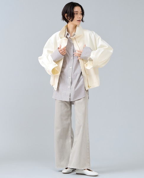 スタンドカラーブルゾン　 詳細画像 オフホワイト 12