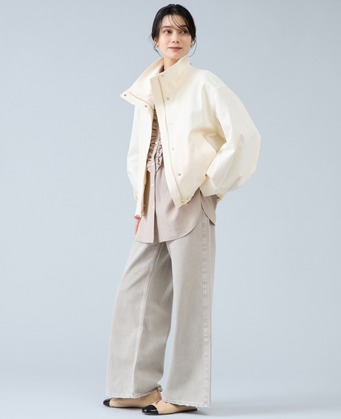 スタントカラーブルゾン　 詳細画像 オフホワイト 4