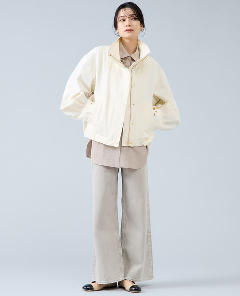 スタントカラーブルゾン　 詳細画像 オフホワイト 5