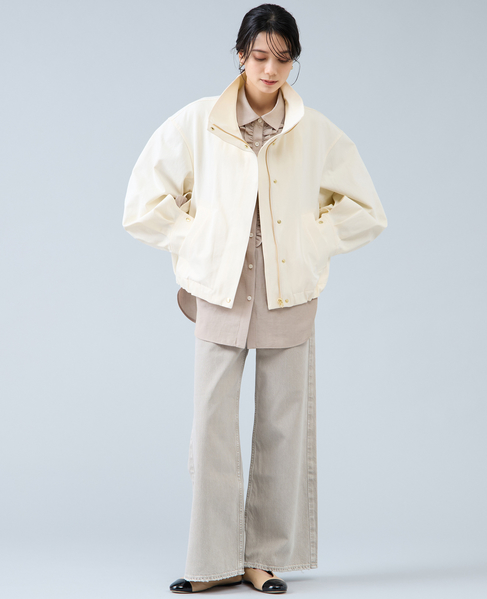 スタントカラーブルゾン　 詳細画像 オフホワイト 6