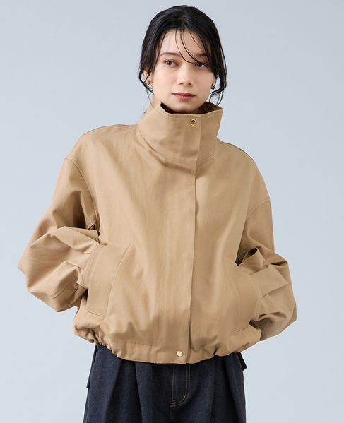 スタントカラーブルゾン　 詳細画像 ベージュ 1