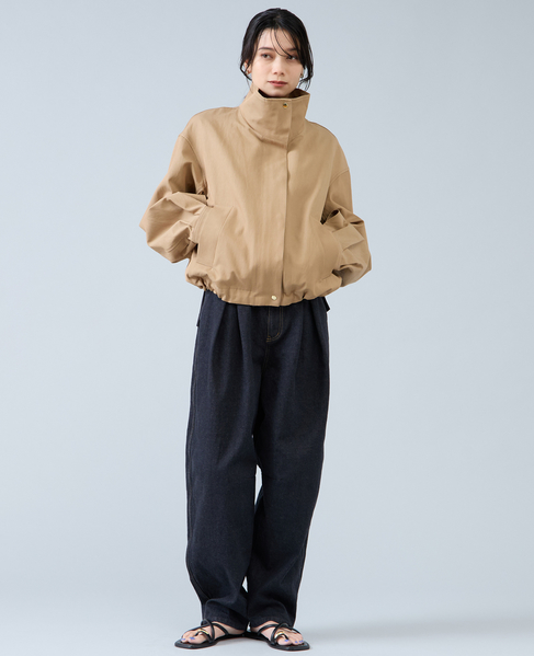 スタントカラーブルゾン　 詳細画像 ベージュ 2