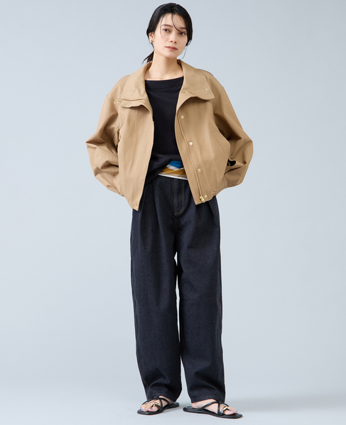 スタントカラーブルゾン　 詳細画像 ベージュ 8