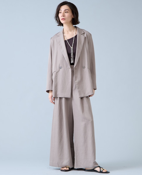 ライトテーラードジャケット 詳細画像 モカ 8