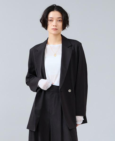 ライトテーラードジャケット 詳細画像 ブラック 1