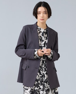 麻調ピークドダブルジャケット
