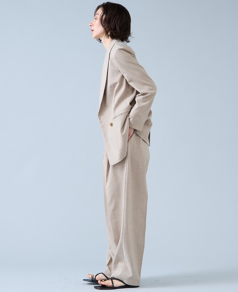 麻調ピークドダブルジャケット 詳細画像 ナチュラル 5