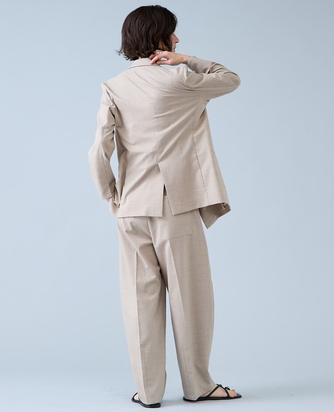 麻調ピークドダブルジャケット 詳細画像 ナチュラル 6