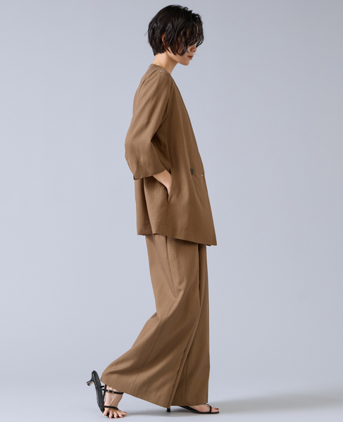 テンセルナイロンVカラージャケット 詳細画像 モカ 6