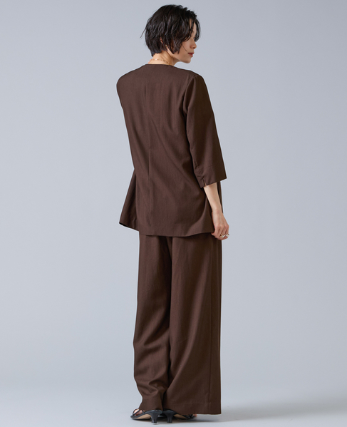 テンセルナイロンVカラージャケット 詳細画像 ブラウン 6