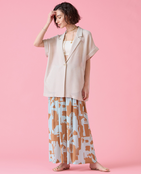 スリーブレスジャケット 詳細画像 アイボリー 3