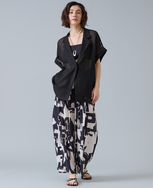 スリーブレスジャケット 詳細画像 ブラック 2