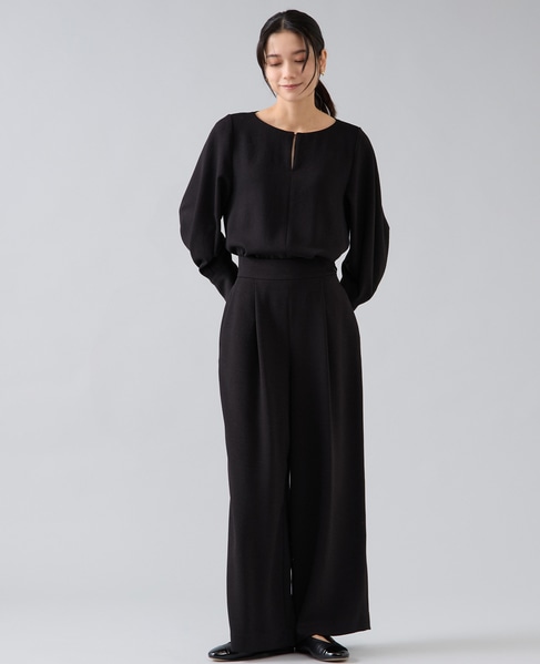 タックワイドパンツ 詳細画像 ブラック 2