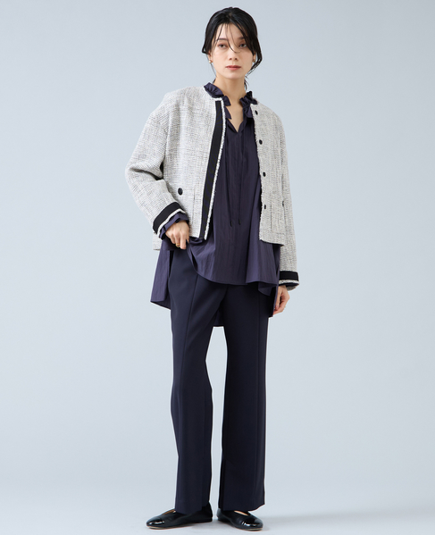 スリットヘムパンツ 詳細画像 ネイビー 10