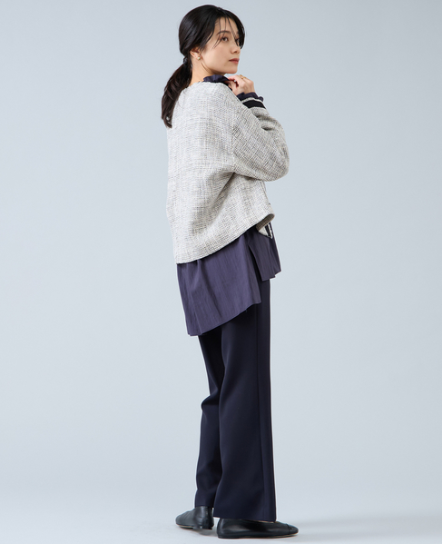 スリットヘムパンツ 詳細画像 ネイビー 8