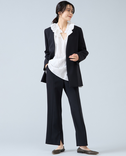 スリットヘムパンツ 詳細画像 ブラック 10