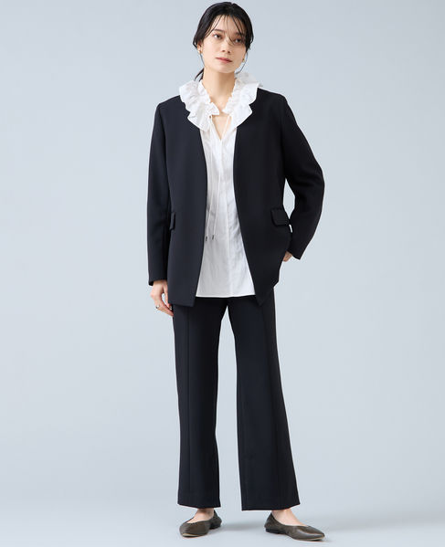 スリットヘムパンツ 詳細画像 ブラック 3