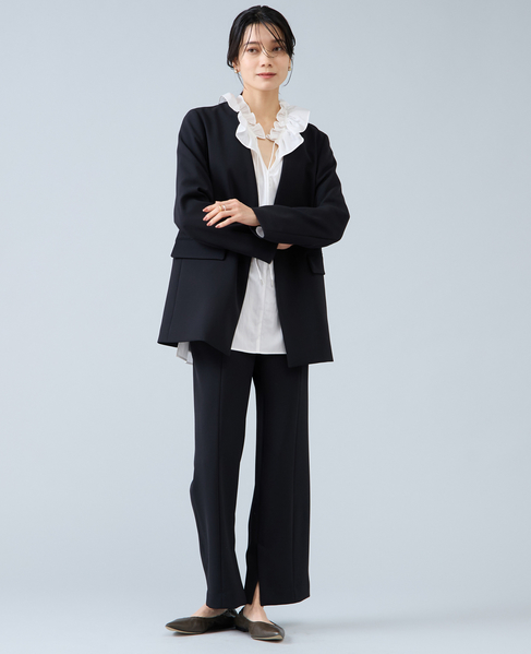 スリットヘムパンツ 詳細画像 ブラック 5