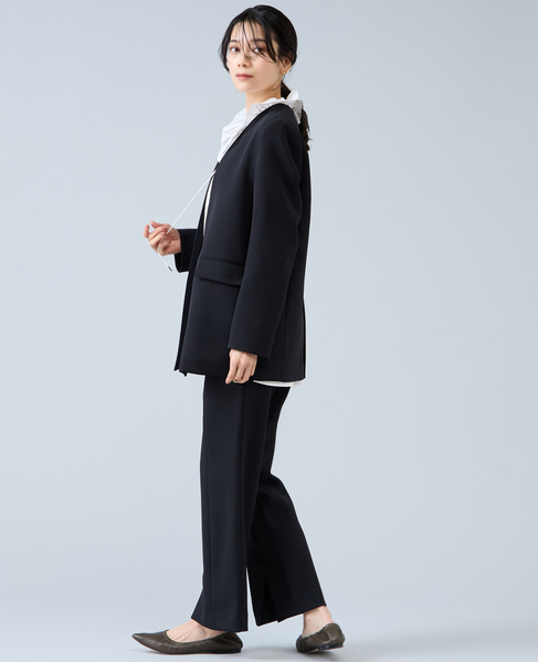 スリットヘムパンツ 詳細画像 ブラック 7