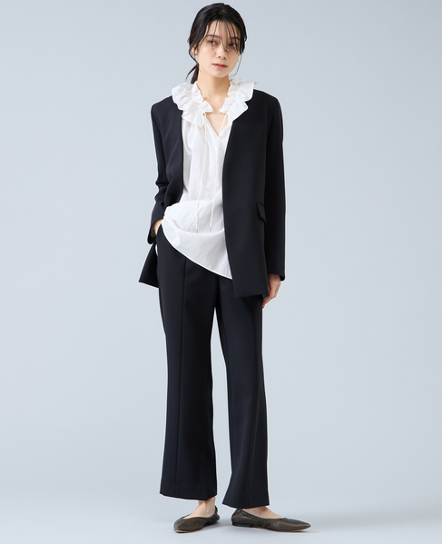 スリットヘムパンツ 詳細画像 ブラック 9