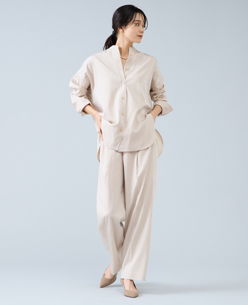 ワイドストレートパンツ 詳細画像 ライトベージュ 4