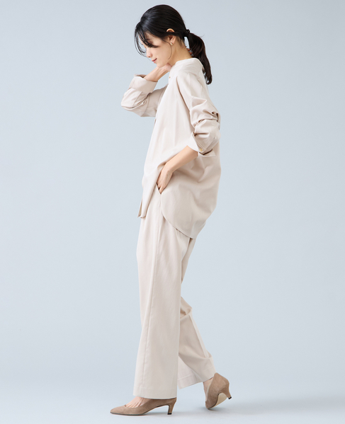 ワイドストレートパンツ 詳細画像 ライトベージュ 5