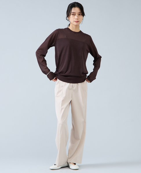 ワイドストレートパンツ 詳細画像 ライトベージュ 9