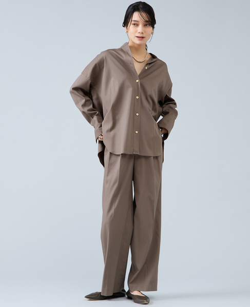 ワイドストレートパンツ 詳細画像 カーキ 4