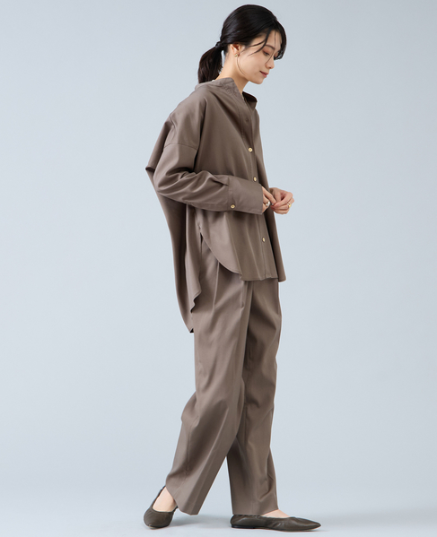 ワイドストレートパンツ 詳細画像 カーキ 6