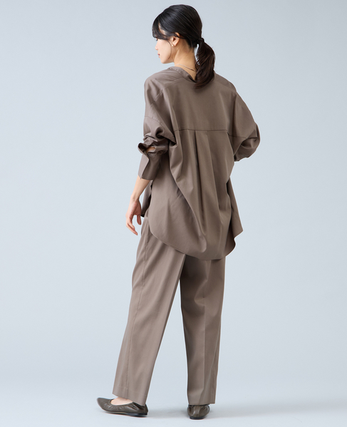 ワイドストレートパンツ 詳細画像 カーキ 8