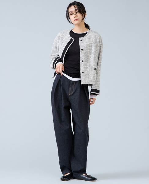 タックバルーンデニム 詳細画像 ブラック 3