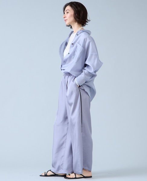 サイドラインイージーパンツ 詳細画像 サックス 7