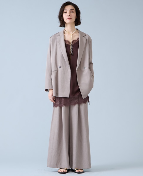 ワイドレッグパンツ 詳細画像 モカ 2