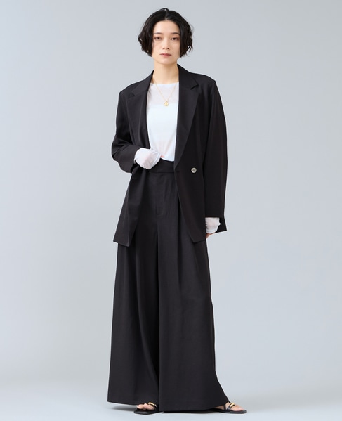 ワイドレッグパンツ 詳細画像 ブラック 6
