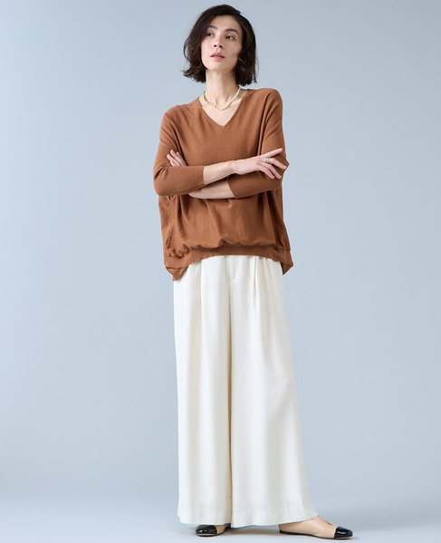 ワイドレッグパンツ 詳細画像 アイボリー 2