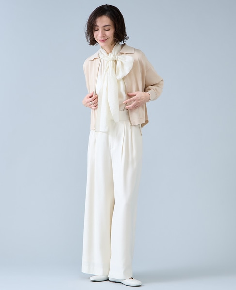 ワイドレッグパンツ 詳細画像 アイボリー 4