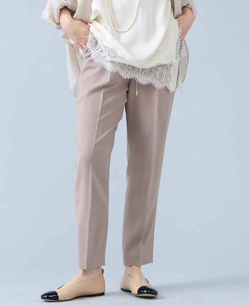 ドロストテーパードパンツ 詳細画像 モカ 1