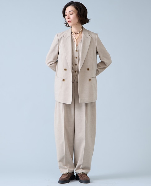 麻調カーブパンツ 詳細画像 ナチュラル 2