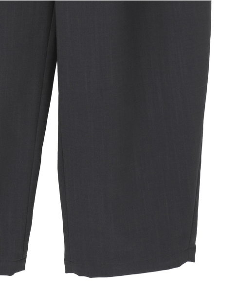 麻調カーブパンツ 詳細画像 チャコールグレー 11