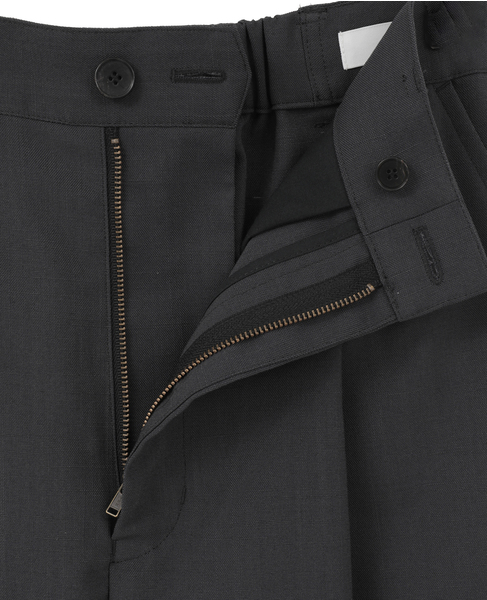 麻調カーブパンツ 詳細画像 チャコールグレー 13