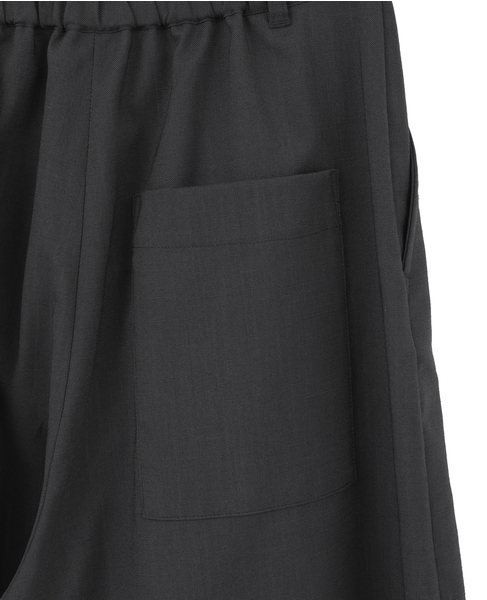 麻調カーブパンツ 詳細画像 チャコールグレー 14