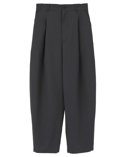 麻調カーブパンツ 詳細画像 チャコールグレー 8