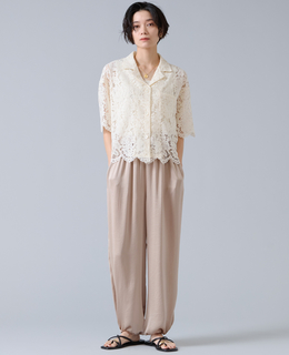 サテンバルーンパンツ