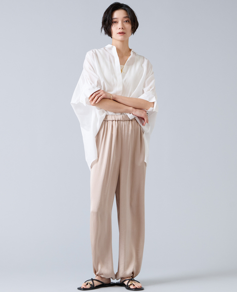 サテンバルーンパンツ 詳細画像 ライトベージュ 10