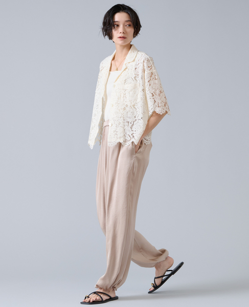 サテンバルーンパンツ 詳細画像 ライトベージュ 4