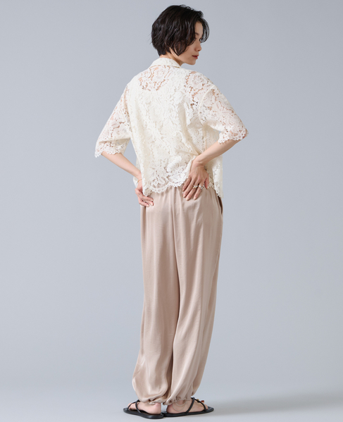 サテンバルーンパンツ 詳細画像 ライトベージュ 6