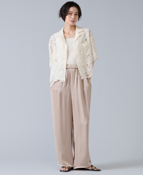 サテンバルーンパンツ 詳細画像 ライトベージュ 7