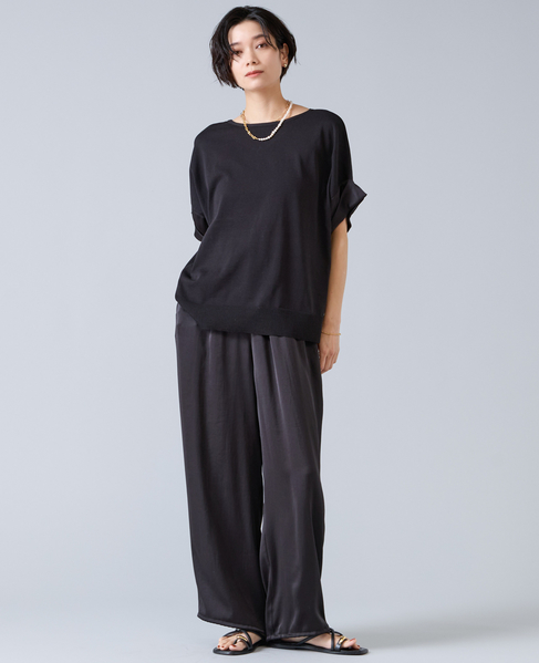 サテンバルーンパンツ 詳細画像 ブラック 2