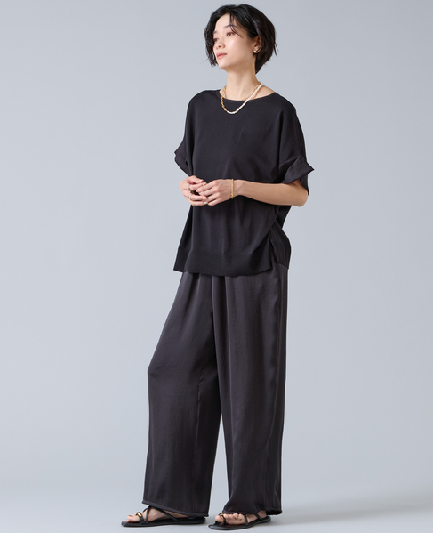 サテンバルーンパンツ 詳細画像 ブラック 4